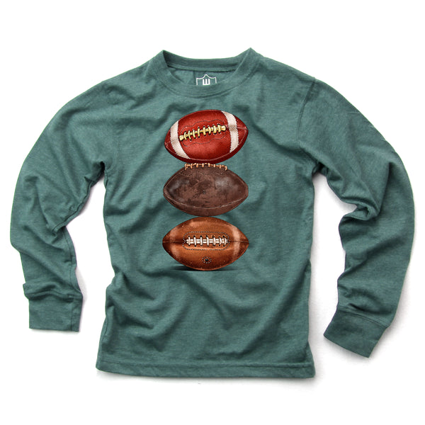 Wes and Willy Boys Infants Toddlers Kids Juniors Shirt Sports Football The Plaid Giraffe Children's Boutique