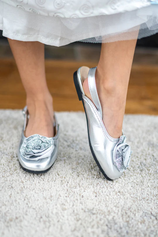 Silver Sparkle Shoes 9/10 | Little Adventures