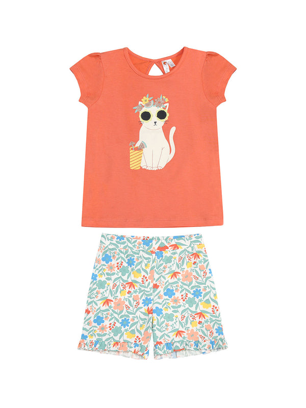 Tangerine Sky Girls Infants Toddlers Top Shorts Flowers Cats Kittens The Plaid Giraffe Childrens Boutique