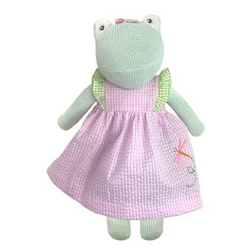 Zubels Petit Ami Girls Boys Infants Toddlers Kids Juniors Stuffed Frog Doll Toys Gingham Check The Plaid Giraffe Children's Boutique