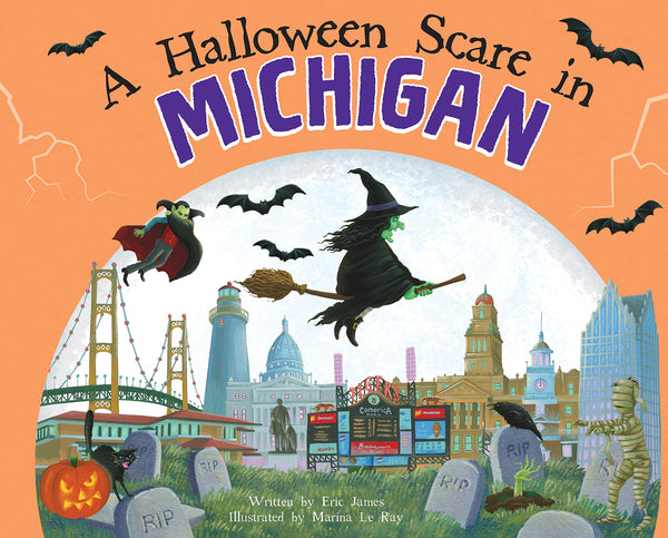 Sourcebooks Infants Toddlers Kids A Halloween Scare In Michigan Halloween Holiday Shower Gifts The Plaid Giraffe Childrens Boutique