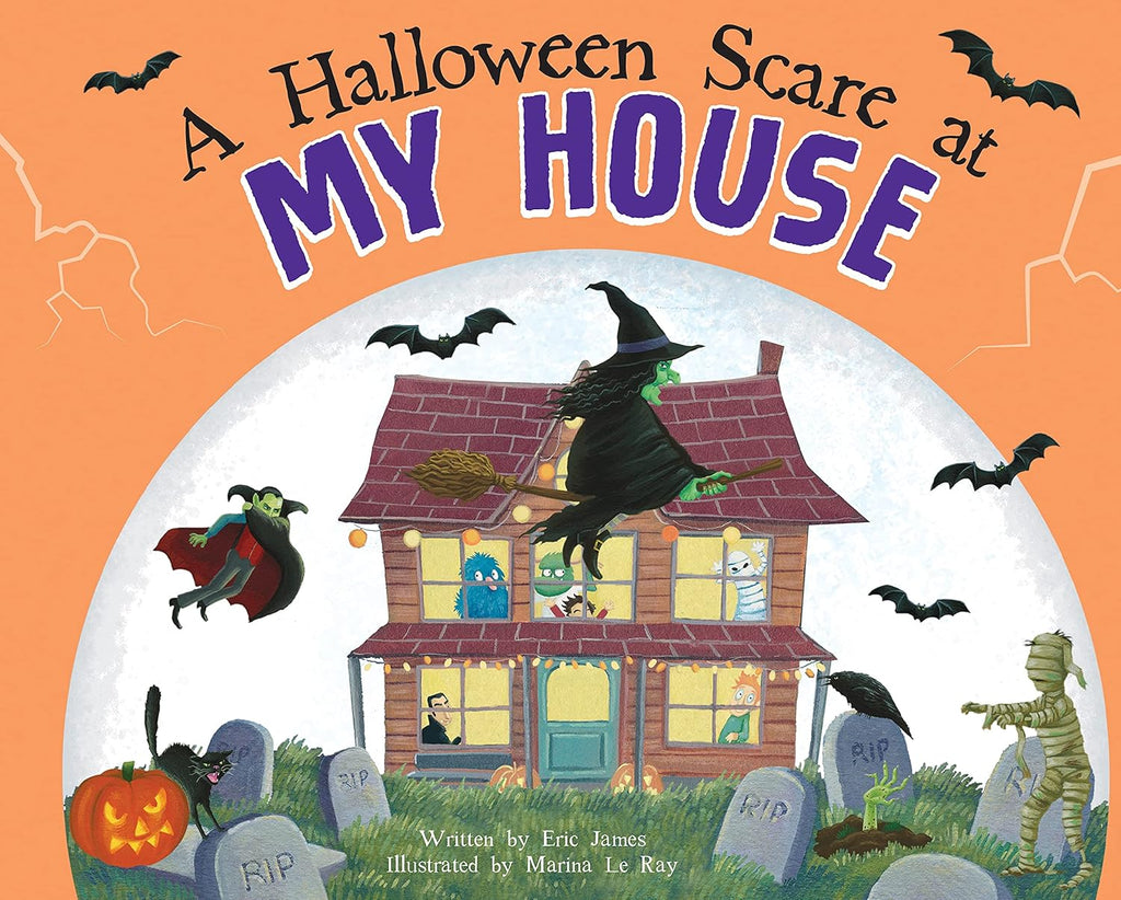 Sourcebooks Picture Book A Halloween Scare at My House Halloween Witches Ghosts The Plaid Giraffe Childrens Boutique