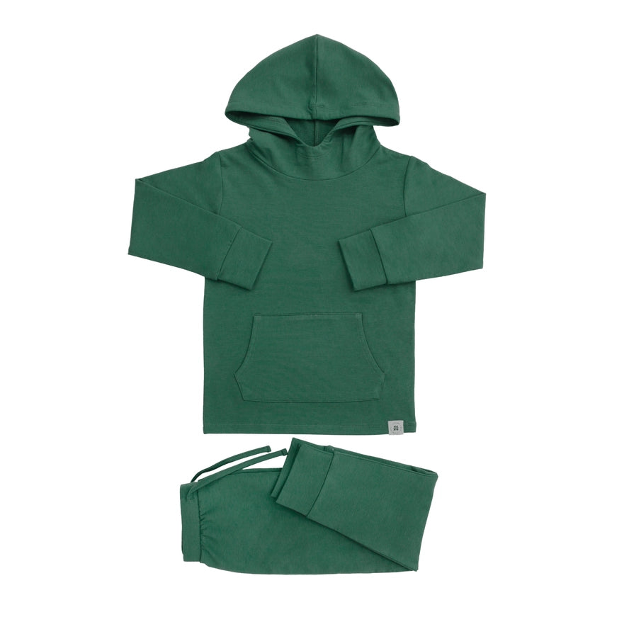 2 Piece Boys Alpine Green Hoodie Jogger Set