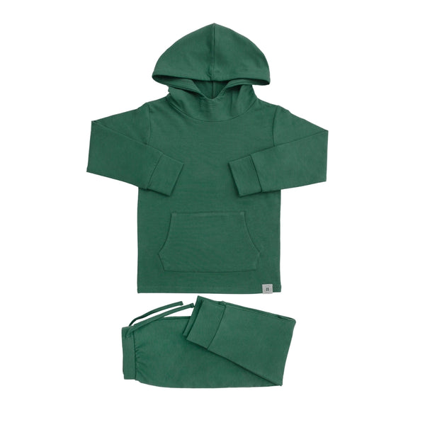 2 Piece Boys Alpine Green Hoodie Jogger Set