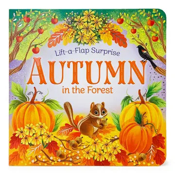 Cottage Door Press Board Book Autumn In The Forest Lift-A-Flap Animals Foxes SquirrelsLearning The Plaid Giraffe Childrens Boutique