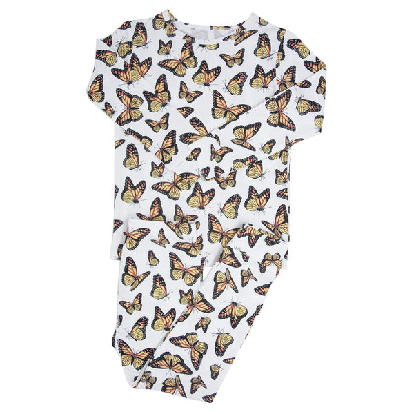 Sweet Bamboo Girls Boys Infants Toddlers Kids The Great Migration Pajamas Sleepwear Nightwear Bamboo Butterflies The Plaid Giraffe Children's Boutique