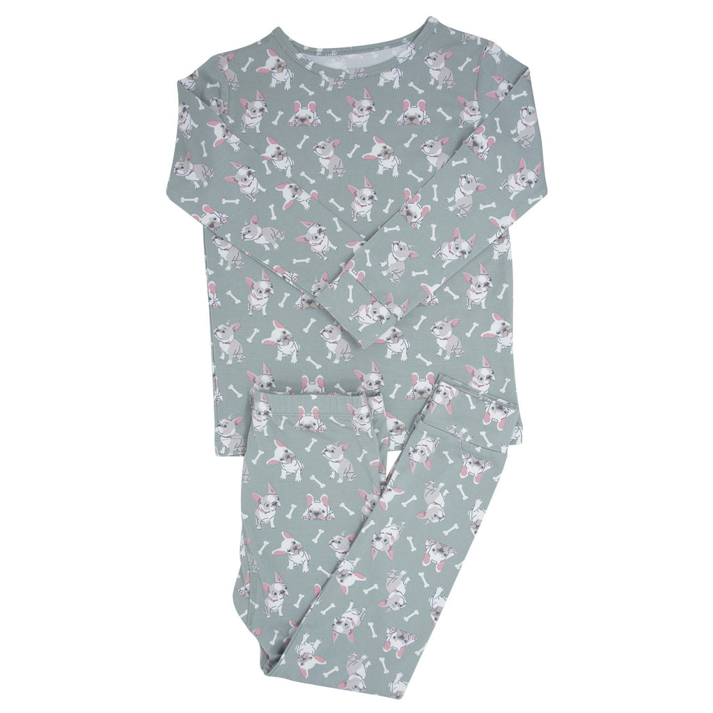 Sweet Bamboo Girls Boys Infants Toddlers Kids The Great Migration Pajamas Sleepwear Nightwear Bamboo French Bulldog Dogs Puppies The Plaid Giraffe Children's Boutique