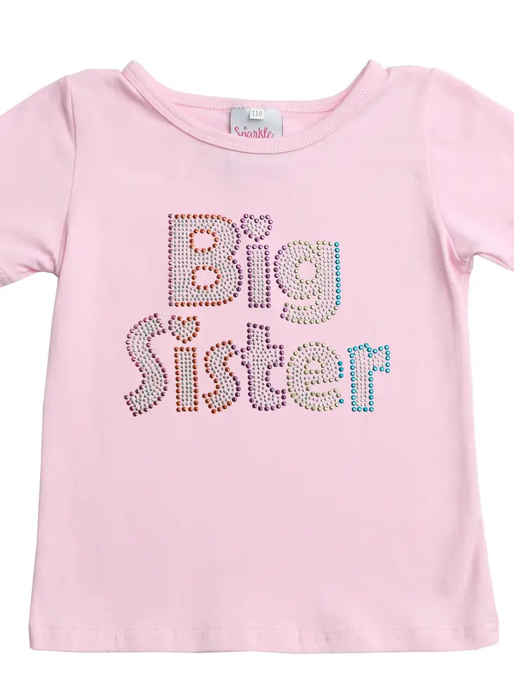Sparkle Sisters by Couture Clips Girls Toddlers Kids Juniors Big Sister Top T-Shirt The Plaid Giraffe Childrens Boutique