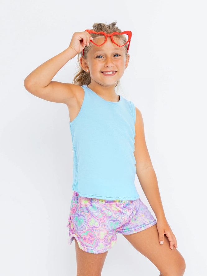 Preppy Goose Limeapple Girls Boys Tank Top Pajamas Nightwear Sleepwear Candy Hearts The Plaid Giraffe Childrens Boutique