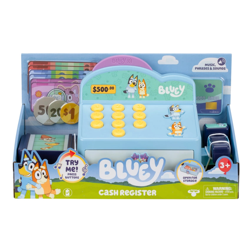 Toysmith Boys Girls Toddlers Kids Toys Games Bluey Cash Register Money Learning The Plaid Giraffe Childrens Boutique