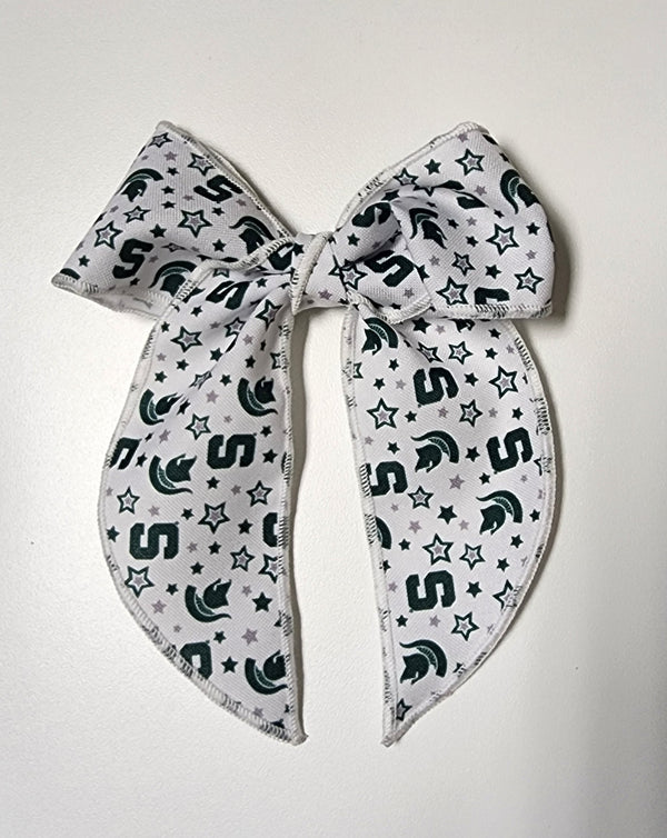 Wee Ones Girls Infants Toddlers Kids Juniors Bow Whimsy Michigan State Spartans The Plaid Giraffe Childrens Boutique