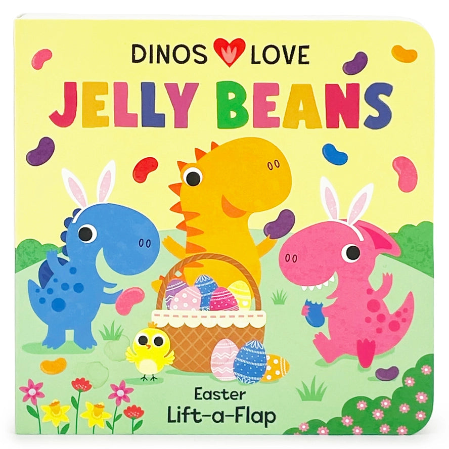 Cottage Door Press Girls Boys Infants Toddlers Kids Juniors Dinos Love Jelly Beans Board Book Learning Interactive Lift-a-flap Bunnies Easter Holiday Jelly Beans Dinosaurs The Plaid Giraffe Children's Boutique