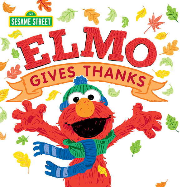 Sourcebooks Picture Book Elmo Gives Thanks Thanksgiving Holiday Sesame Street Learning The Plaid Giraffe Childrens Boutique