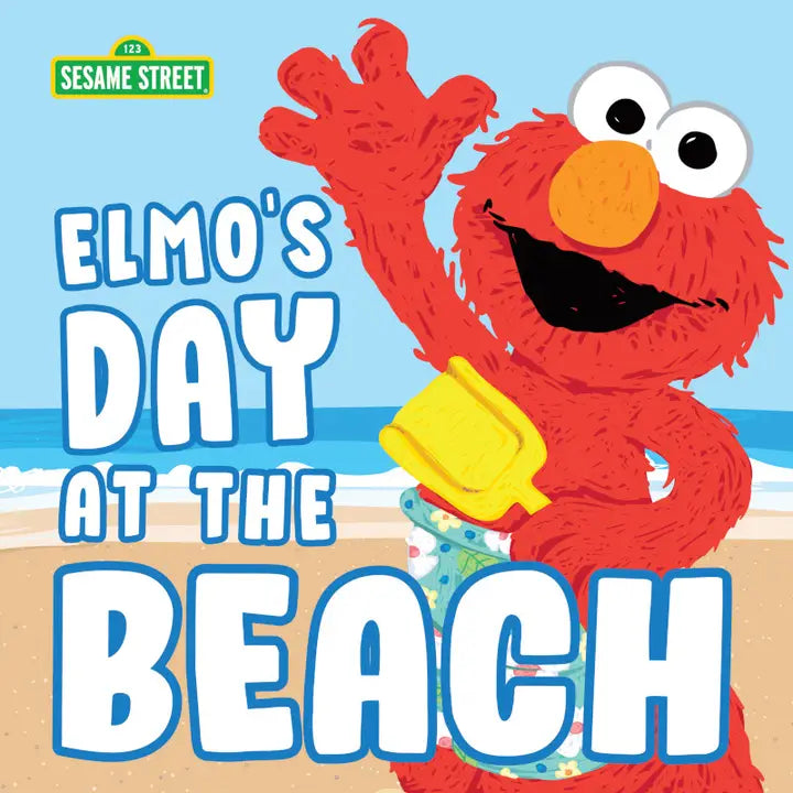 Sourcebooks Girls Boys Toddlers Kids Elmo's Day At The Beach Picture Book Sesame Street The Plaid Giraffe Children's Boutique