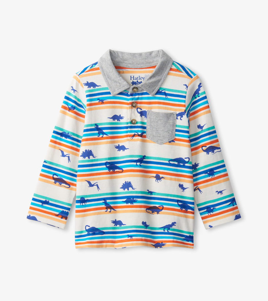 Hatley Boys Infants Toddlers Polo Shirt Dinosaurs Stripes The Plaid Giraffe Childrens Boutique