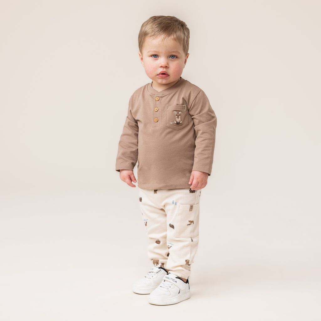 Noruk Boys Girls Infants Toddlers Kids Juniors Henley Shirt Pants Forest Animals Foxes The Plaid Giraffe Children's Boutique