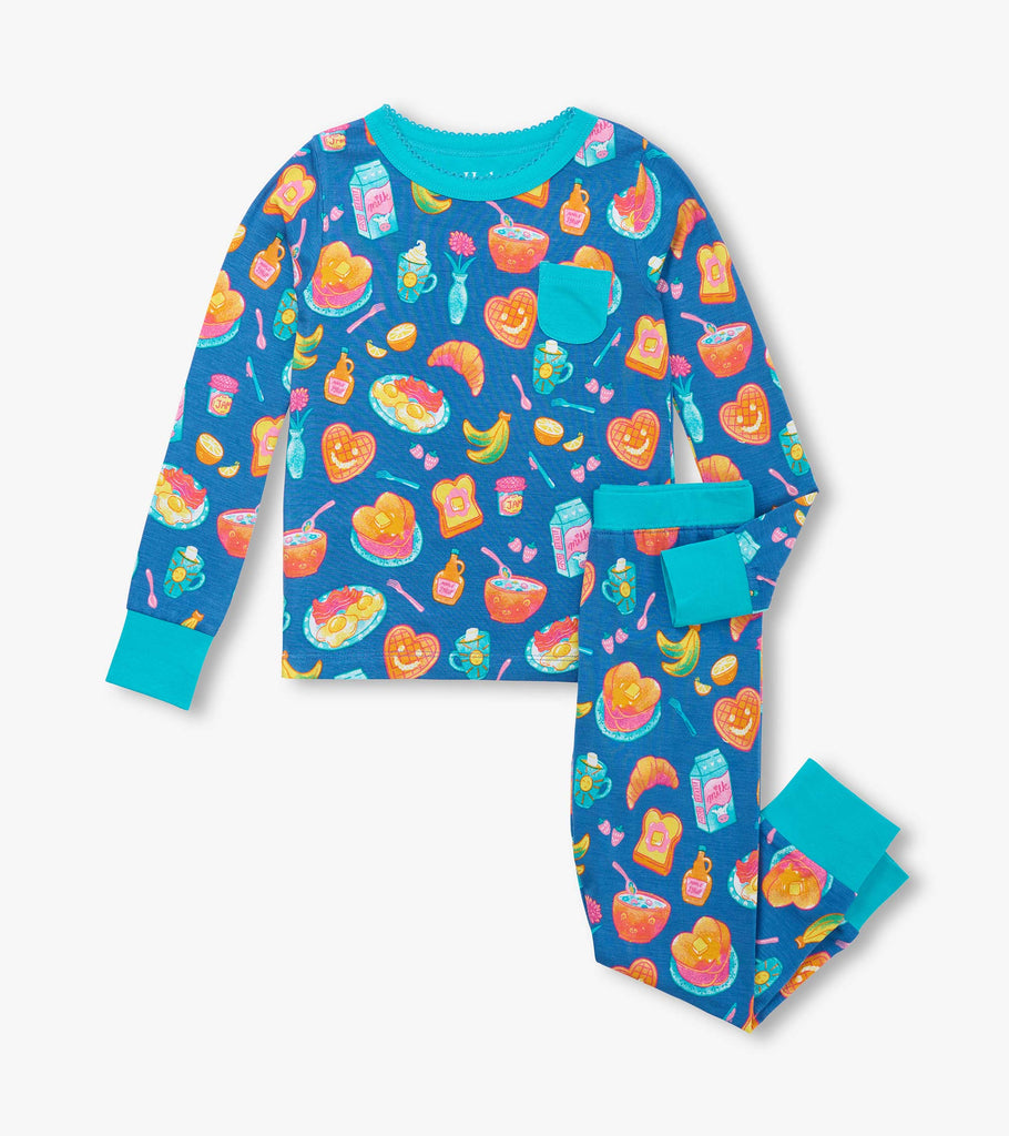 Hatley Girls Boys Toddlers Kids Juniors Pajamas Sleepwear Nightwear Breakfast Food Fruit Bamboo The Plaid Giraffe Children's Boutique