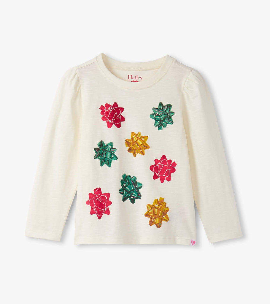 Hatley Boys Girls Infants Toddlers Kids Juniors Top Holiday Bows Christmas Holidays The Plaid Giraffe Children's Boutique