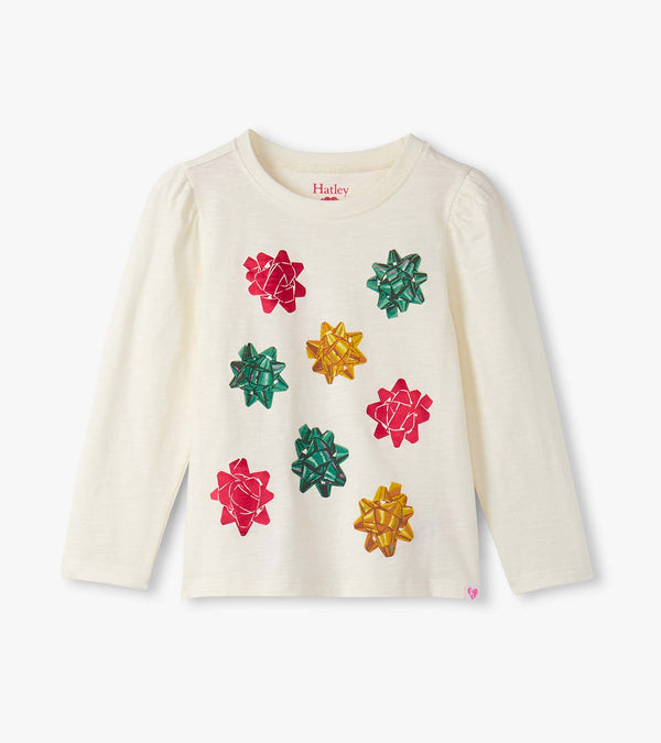 Hatley Boys Girls Infants Toddlers Kids Juniors Top Holiday Bows Christmas Holidays The Plaid Giraffe Children's Boutique