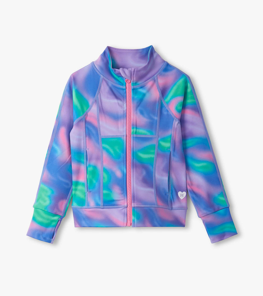 Hatley Girls Boys Toddlers Kids Juniors Activewear Athletic Wear Jacket Tie Dye The Plaid Giraffe Children's Boutique