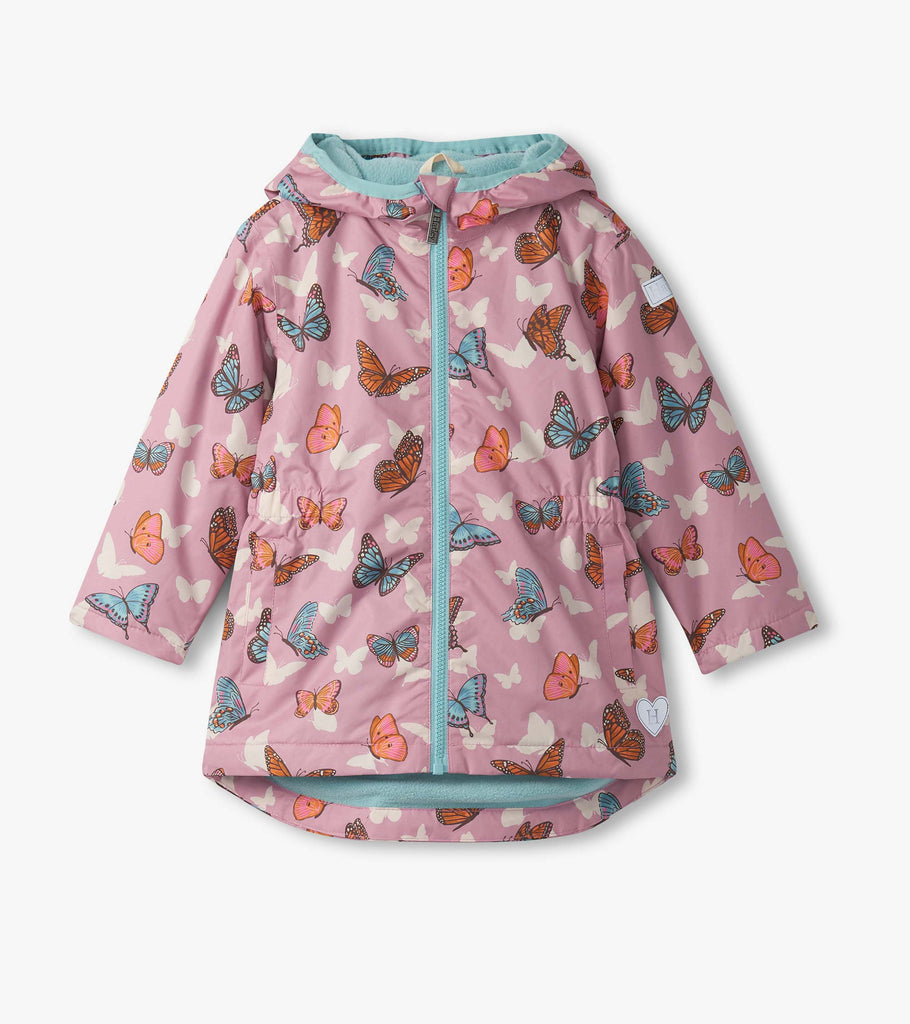 Hatley Girls Boys Toddlers Kids Juniors Jacket Hood Fleece Lined Butterflies The Plaid Giraffe Children's Boutique