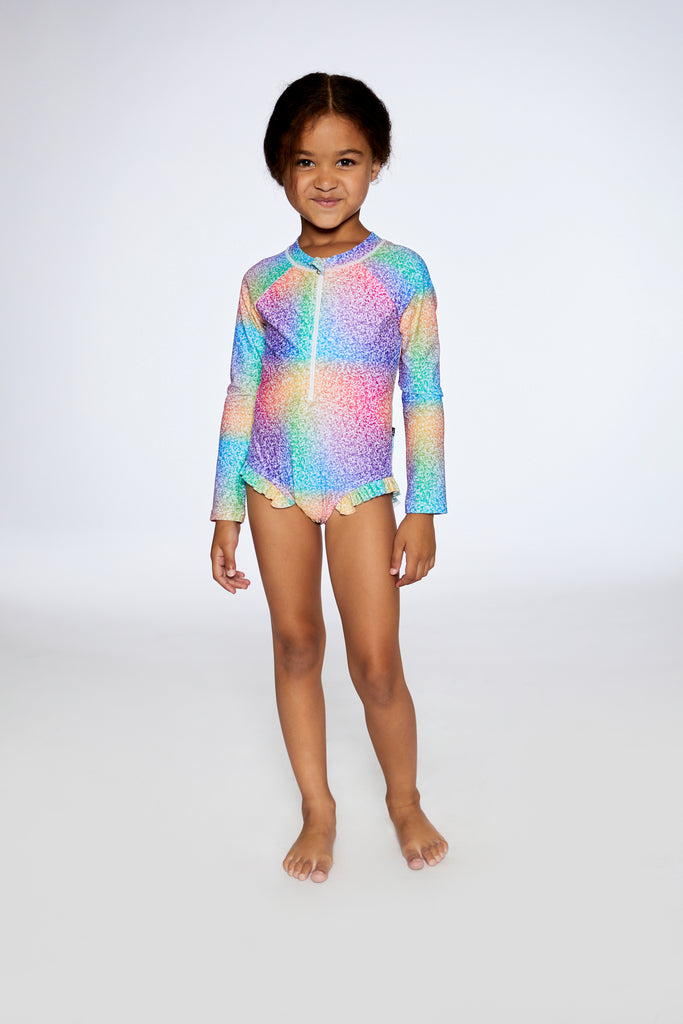Deux Par Deux Girls Toddlers Kids Juniors Rashguard Swimsuit Long Sleeve Recycled Materials The Plaid Giraffe Childrens Boutique