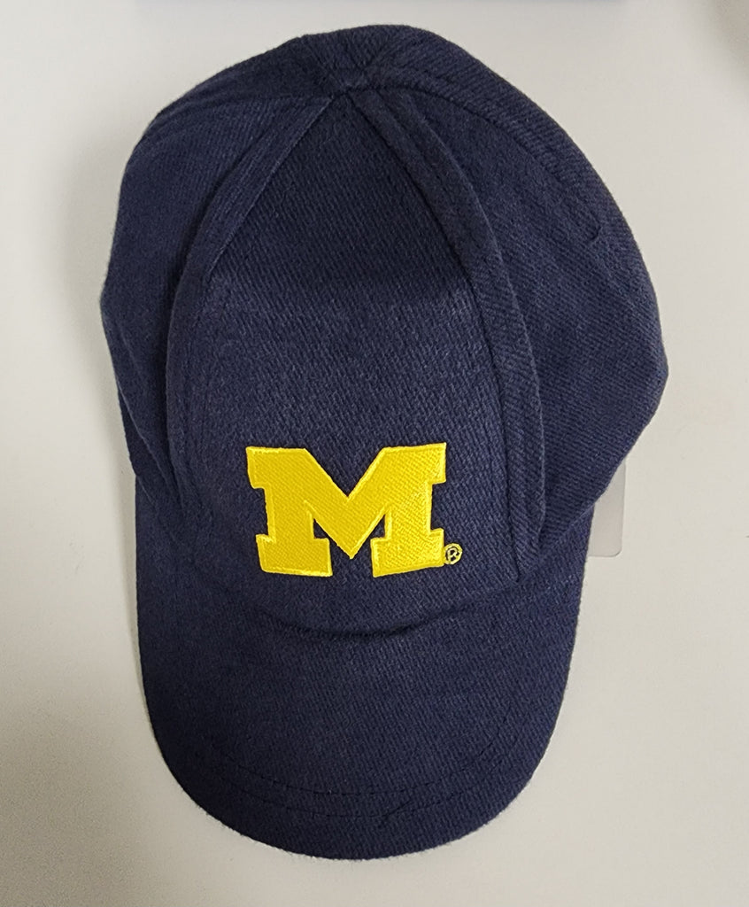 Creative Knitwear Boys Girls Unisex Baseball Cap Hat Sports University of Michigan Wolverines 100% Cotton The Plaid Giraffe Childrens Boutique