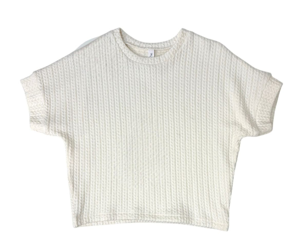 Girls Oversize 1/2 Sleeve Sweater