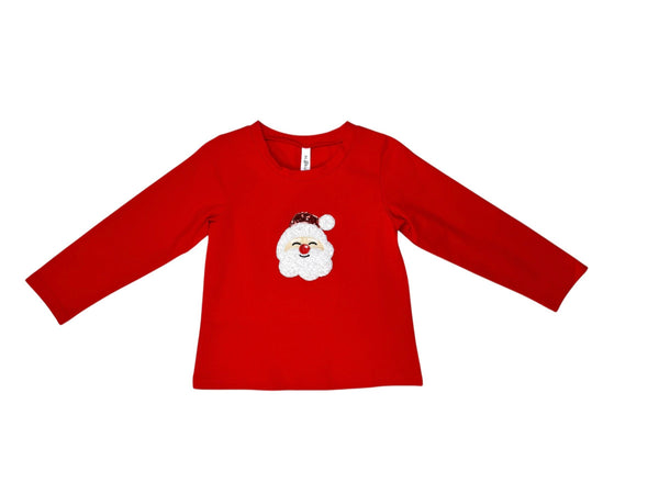 2 Piece Girls L/S Santa Top & Skort