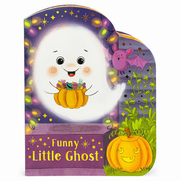 Cottage Door Press Girls Boys Infants Toddlers Kids Funny Little Ghost Board Book Halloween Ghosts Bats Pumpkins The Plaid Giraffe Children's Boutique