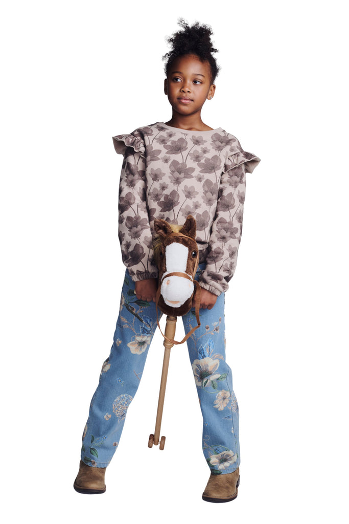 Appaman Girls Boys Unisex Toddlers Kids Juniors Floral Jeans Wide Leg Adjustable Waist The Plaid Giraffe Children's Boutique