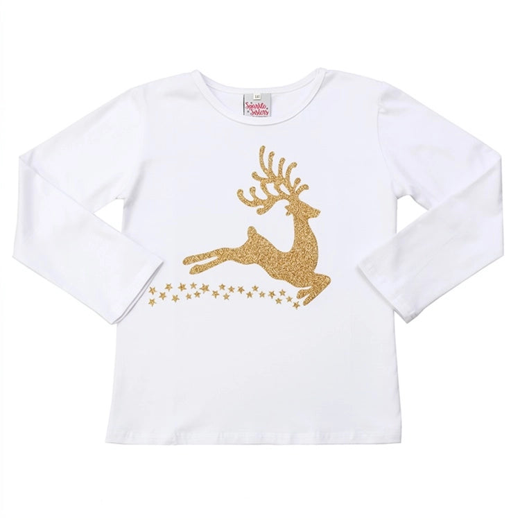 Sparkle Sisters by Couture Clips Girls Boys Infants Toddlers Kids Juniors Top Glitter Reindeer Stars Christmas Holidays The Plaid Giraffe Children's Boutique