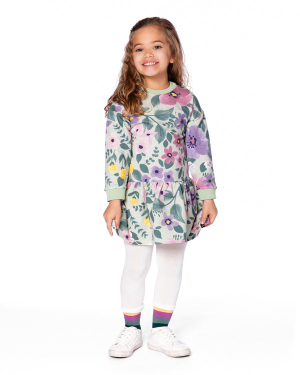 Deux Par Deux Girls Boys Toddlers Kids Juniors Dress Drop Waist Floral Flowers The Plaid Giraffe Children's Boutique