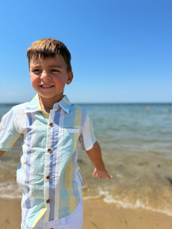 Boys S/S Newport Striped Shirt