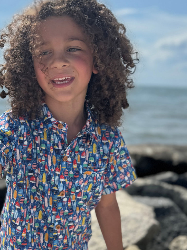 Boys S/S Maui Fishing Shirt