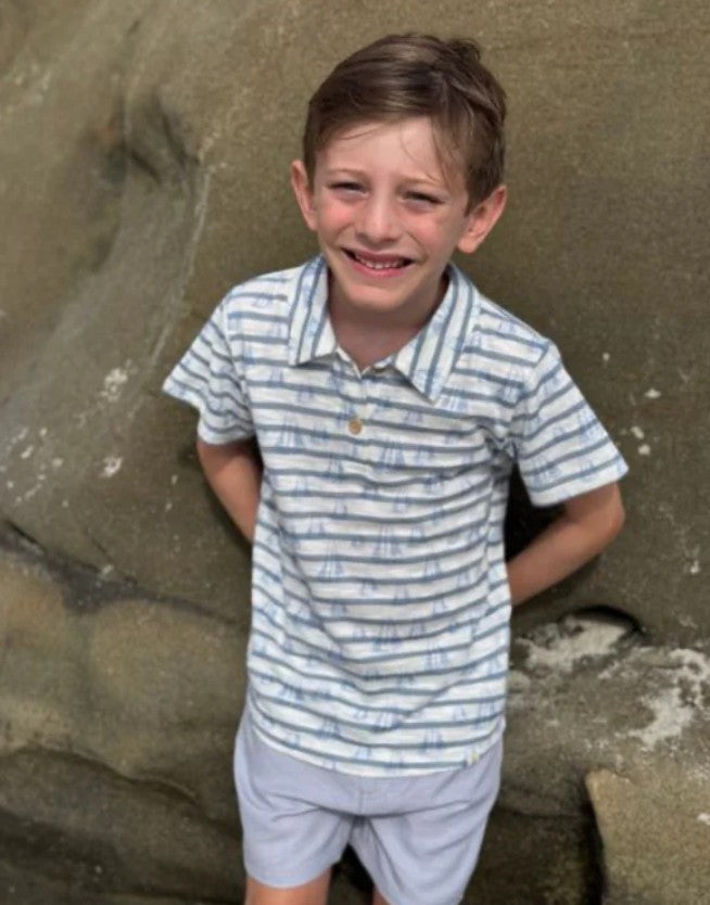 Me & Henry Boys Infants Toddlers Kids Juniors Polo Shirt Stripes Sailboats Sailing Romper The Plaid Giraffe Children's Boutique