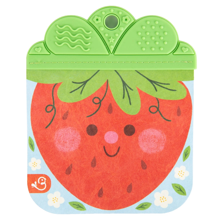 Cottage Door Press Girls Boys Infants Toddlers Kids Juniors Tuffy Teether Book Gardening Strawberries Worms Fruit Vegetables The Plaid Giraffe Children's Boutique