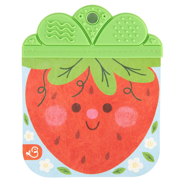 Cottage Door Press Girls Boys Infants Toddlers Kids Juniors Tuffy Teether Book Gardening Strawberries Worms Fruit Vegetables The Plaid Giraffe Children's Boutique