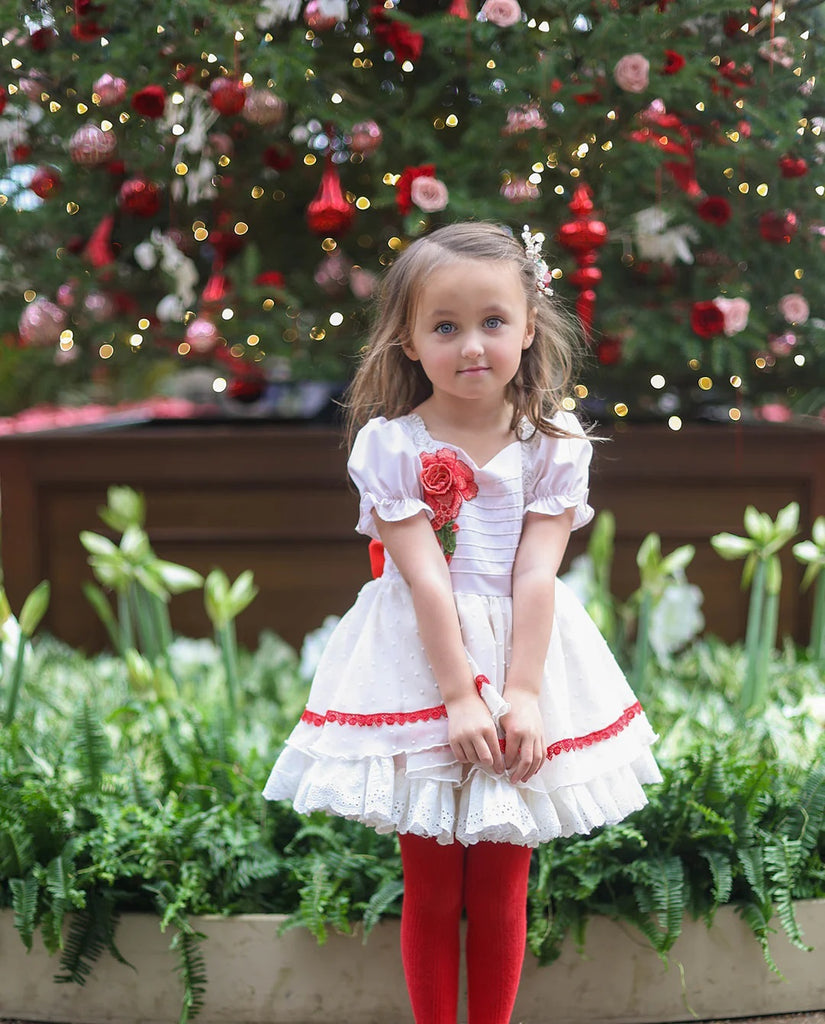Purple Holiday Christmas Dress for Girl Toddler - Flower Girl Dress -