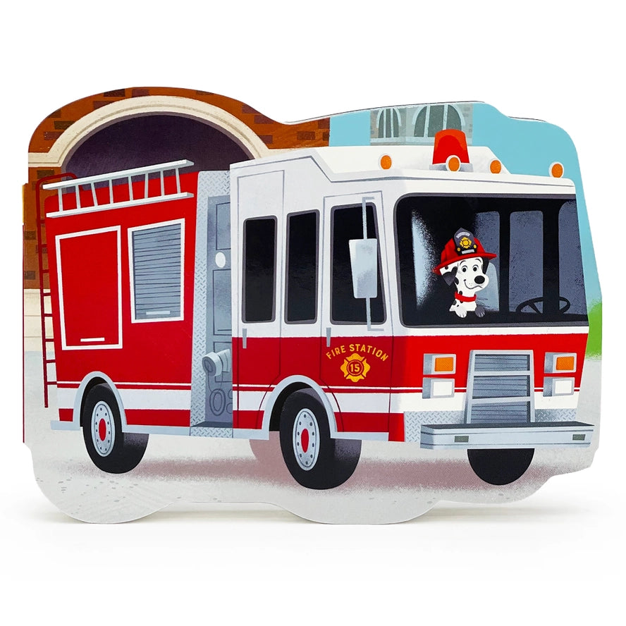 Cottage Door Press Girls Boys Infants Toddlers Kids Juniors How Fire Trucks Work Board Book Learning Interactive Lift-a-flap The Plaid Giraffe Children's Boutique