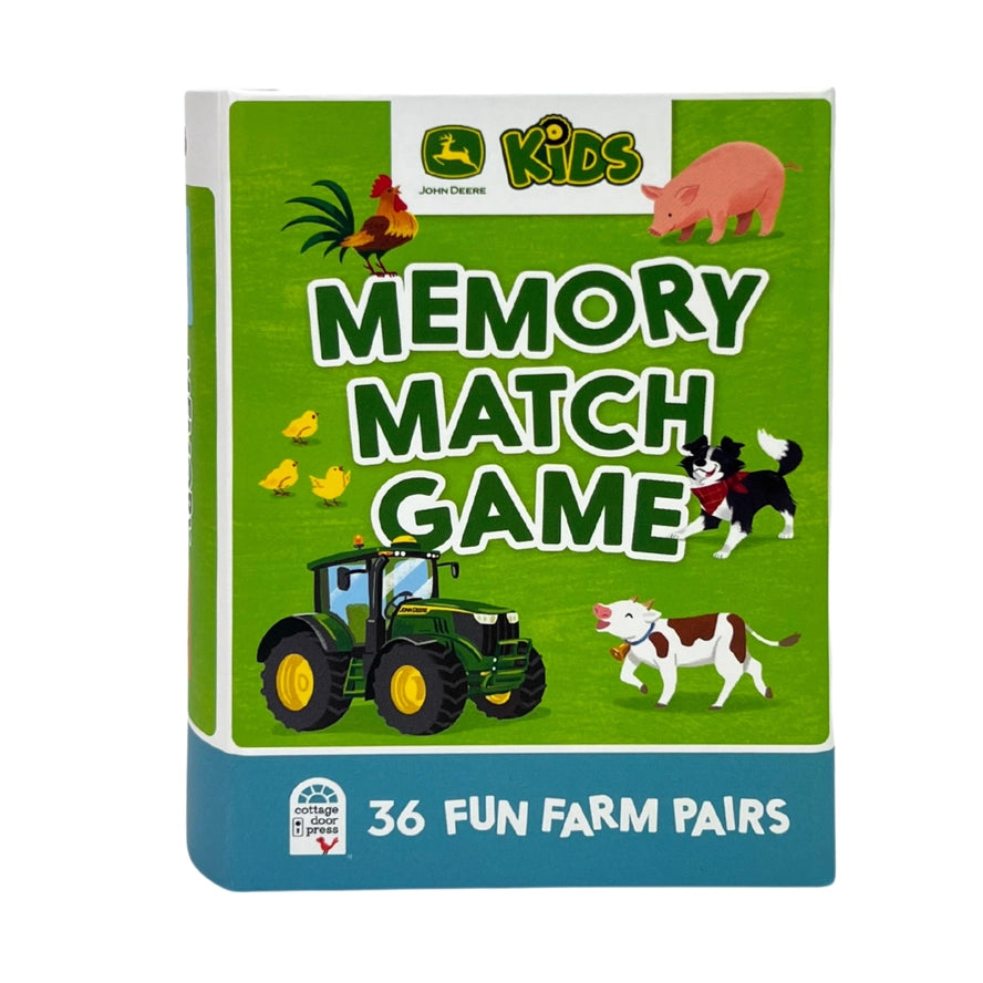 Cottage Door Press Girls Boys Infants Toddlers Kids Juniors John Deere Memory Match Game Learning Farm Animals Equipment The Plaid Giraffe Children's Boutique