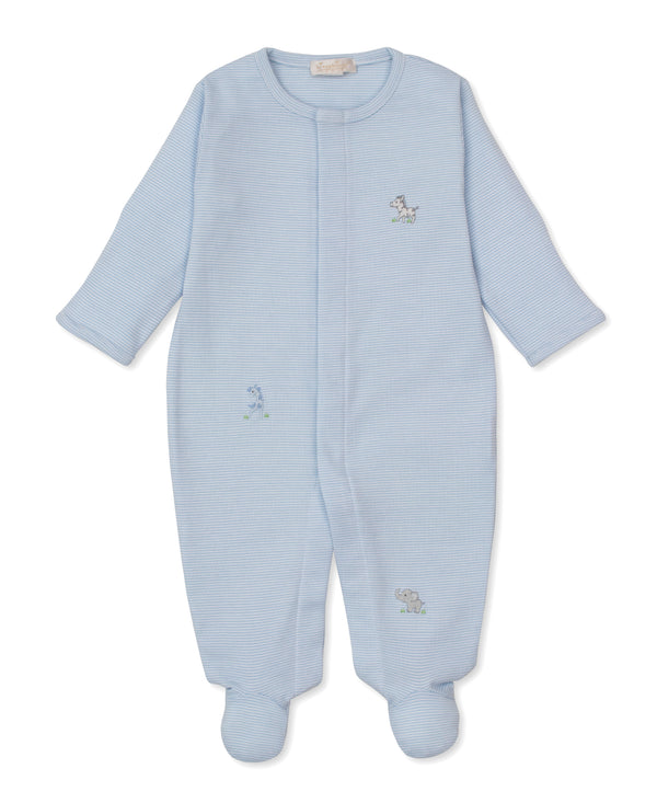 Kissy Kissy Boys Girls Unisex Infants Footie Sleeper Sleepwear Nightwear Stripes Zebras Jungle Animals Giraffe Elephant 100% Pima Cotton The Plaid Giraffe Children's Boutique