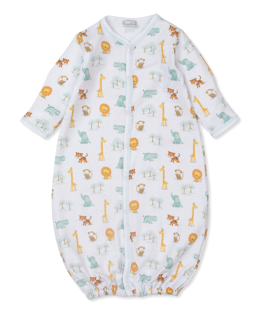Kissy Kissy Boys Girls Infants Gown Sleepwear Nightwear Elastic Bottom Jungle Animals The Plaid Giraffe Childrens Boutique