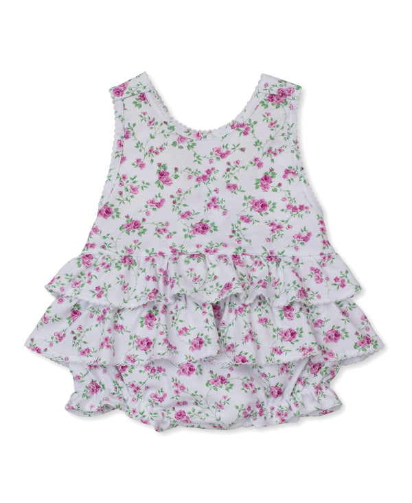 Kissy Kissy Girls Boys Infants Toddlers Bubble Sunsuit Flowers Floral Ruffles Bows Headband 100% Pima Cotton The Plaid Giraffe Children's Boutique