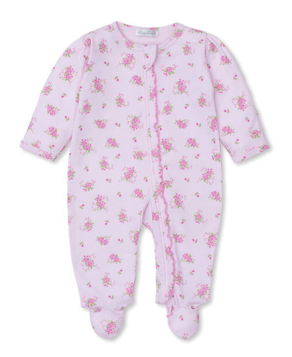 Kissy Kissy Girls Boys Infants Footie Sleeper Sleepwear Nightwear Roses Flowers Two-way Zipper 100% Pima Cotton The Plaid Giraffe Childrens Boutique