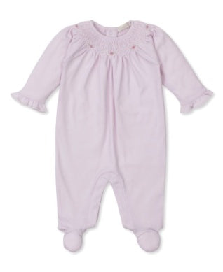 Kissy, Kissy Girls Infants Footie Sleeper Sleepwear Nightwear Smocking Ruffles The Plaid Giraffe Children's Boutique