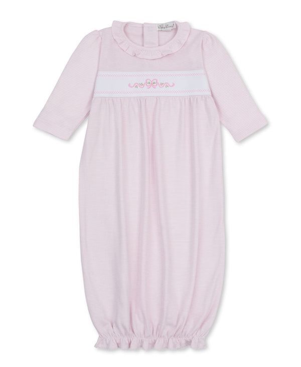 Kissy Kissy Boys Girls Unisex Infants Toddlers Kids Elastic Bottom Gown Sleepwear Nightwear Striped Flowers Ribbons Bows 100% Pima Cotton The Plaid Giraffe Children's Boutique
