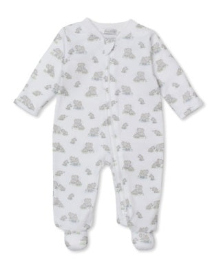 Kissy, Kissy Girls Boys Unisex Infants Footie Sleeper Sleepwear Nightwear Two-way Zipper Elephants Jungle Animals 100% Pima Cotton The Plaid Giraffe Children's Boutique
