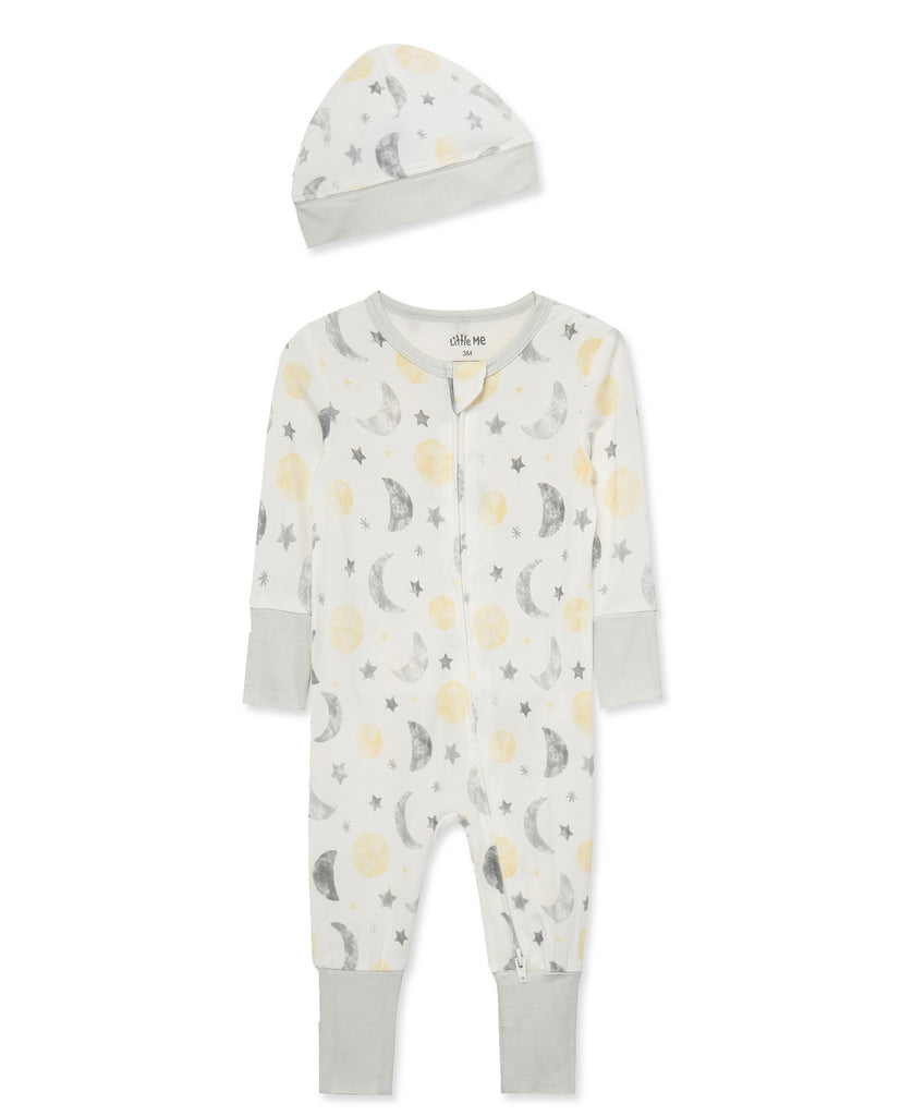 2 Piece Unisex Moonlight Footie/Romper