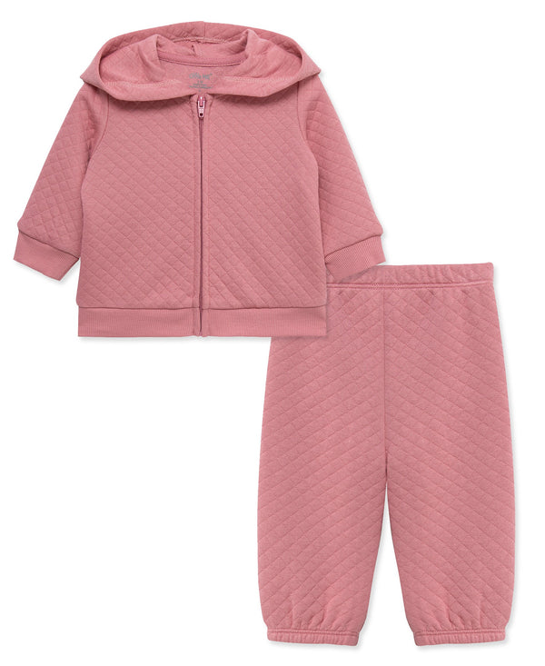 Little Me Girls Boys Unisex Infants Toddlers Quilted Hoodie Pants The Plaid Giraffe Children's Boutique